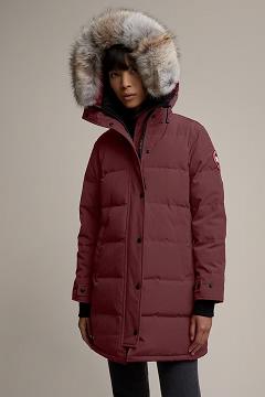 Chamarras Canada Goose Mujer Outlet - Shelburne Abrigos Rojos Oscuro GP2150387
